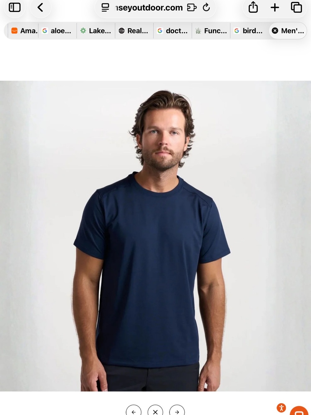 Birddog’s Men's Performance Crew Neck T-Shirt - Navy